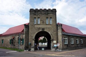 Stone buildings of the Nikka Whisky Yoichi Distillery in Yoichi Hokkaido Japan