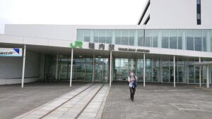 Wakkanai Station Northernmost Railroad monument in Hokkaido