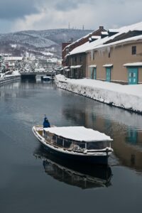 Otaru Canal snow
