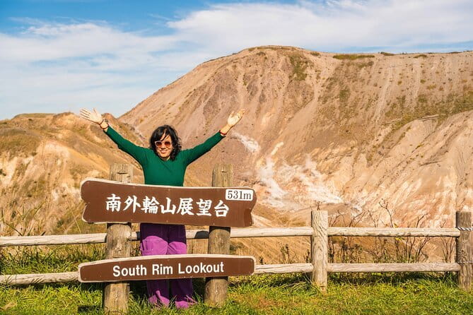 Hike Mt. Usu and visit Lake Toya Day Tour - The forest trail to the crater rim