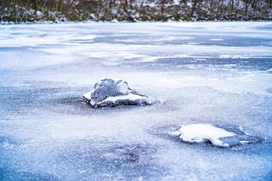 Lake Tachibana: Snowshoe to a frozen lake! - The first hour through snowy forest