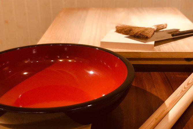 Popular in SapporoExperience authentic hand-made soba at a real soba shop! - Step one: mixing Hokkaido buckwheat flour