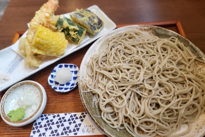 Sapporo Snow Festival Limited Time (Feb. 4 - 10, 2026) Lunchtime Soba Making Experience Plan - Eating handmade noodles with fresh tempura