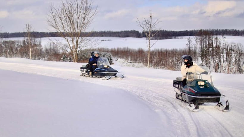 Sapporo Winter : Asahiyama Zoo (Penguin Fun & Snowmobile) - Ken and Mary Tree from the warm bus