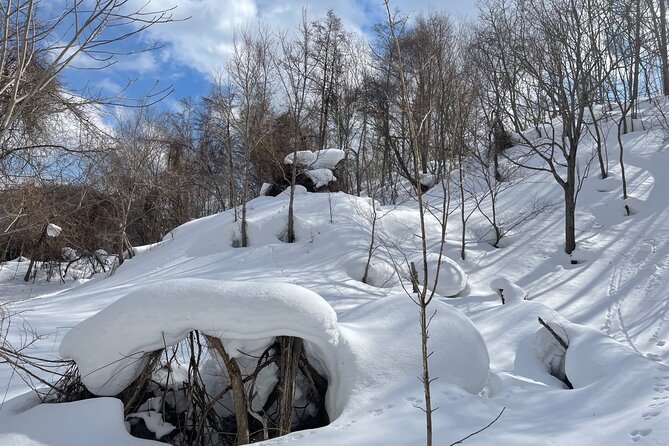 Snowshoeing and Onsen Adventures in a Winter Wonderland -Sapporo. - A warm lunch in the middle of the route